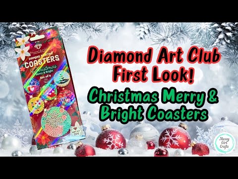 Видео: Первый взгляд на Diamond Art Club! – Веселые и яркие рождественские подставки