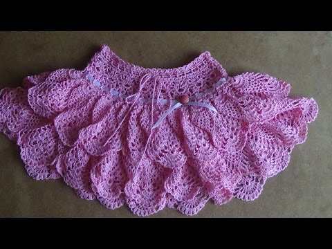 Видео: Юбочка крючком для девочки. Часть 3 . Skirt crochet for girl