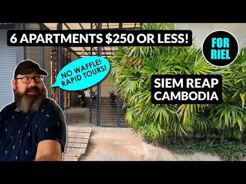 Видео: 6 квартир стоимостью менее 250 долларов в Сием Рипе, Камбоджа! Сентябрь 2024 #форриэль