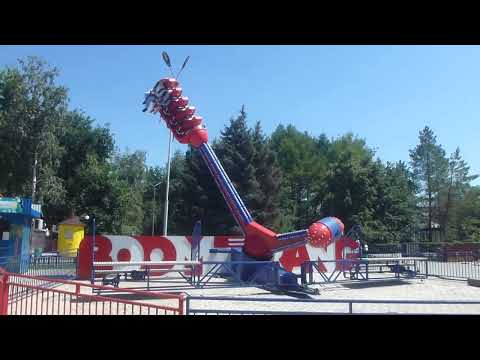 Видео: Аттракцион Бумеранг Оренбург парк Тополя