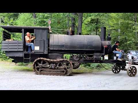 Видео: Паровой лесовозный тягач Lombard Steam Log Hauler (1901)