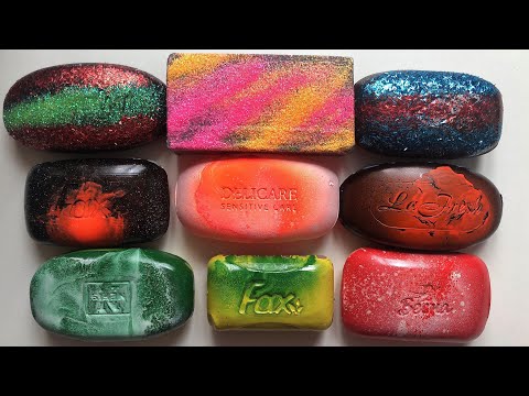 Видео: ASMR soft soap, glitter soap, colored soft soap/ АСМР режу мягкое мыло