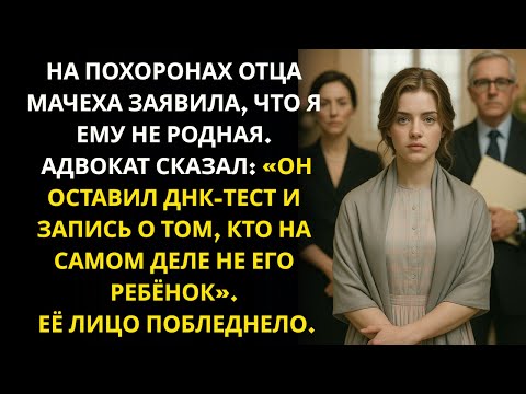 Видео: На похоронах отца злая мачеха заявила, что я ему не родная дочь. Ответ адвоката её шокировал.