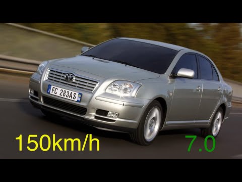 Видео: Реальный расход топлива на высокой скорости toyota avensis 2 t25 2.2 d4d 150км/ч