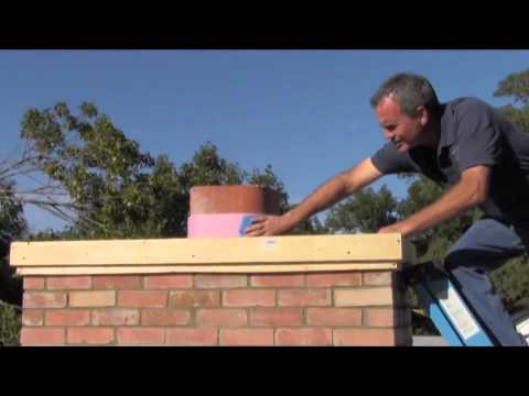 Видео: Ремонт короны дымохода (колпака дымохода из каменной кладки)