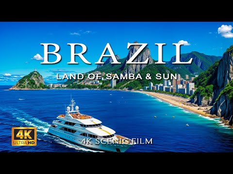 Видео: [4K] Бразилия 2025 🇧🇷 Тропический рай и знаковые пейзажи с высоты птичьего полёта | Azure Escape 4
