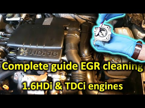 Видео: Полное руководство по очистке EGR (двигатели 1.6HDi и 1.6TDCi)