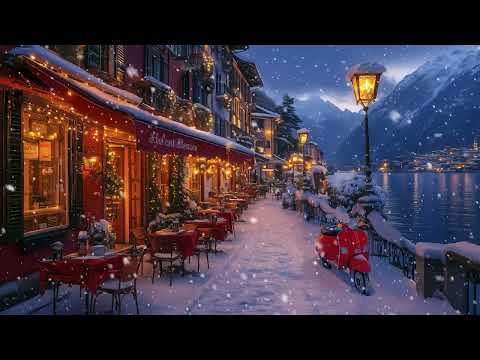 Видео: ☕ Уютный джаз в зимнем кафе ❄️ Нежный джаз в заснеженных горах