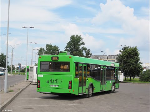 Видео: Автобус Минска МАЗ-103.476,гос.№АК 4341-7,марш.115э (13.06.2020)