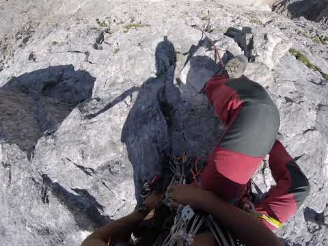Видео: Пирин - Северната стена на Вихрен по маршрут "Скалния жлеб" - 8