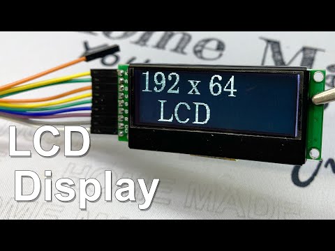 Видео: LCD Дисплей 192x64 и Arduino! UC1609