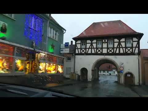 Видео: Прогулка по маленькому городку Хофхайм