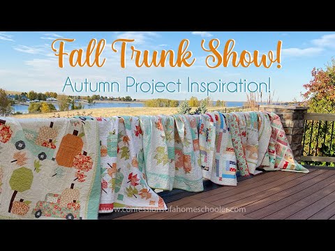 Видео: Осенняя выставка лоскутных одеял и вышивки крестиком от Эрики (вдохновение осенью!)