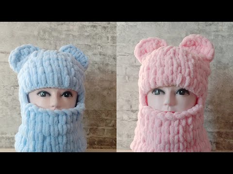 Видео: Ушки для плюшевой балаклавы#ушки#балаклава