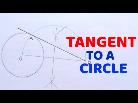 Видео: КАК ПОСТРОИТЬ КАСАТЕЛЬНУЮ К ОКРУЖНОСТИ ИЗ ДАННОЙ ТОЧКИ ВНЕ ЕЁ || Технический рисунок