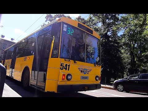 Видео: Тролейбус Skoda 14Tr #541.Маршрут №32.Львів// Trolleybus Skoda 14Tr #541.Line 32. Lviv