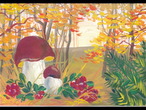 Видео: Грибная полянка