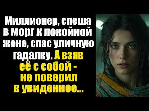 Видео: Миллионер, спеша в морг к покойной женой, спас уличную гадалку. А взяв её с собой не поверил..