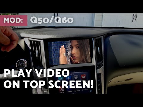 Видео: Воспроизводите видео на главном экране вашего Infiniti Q50/Q60!