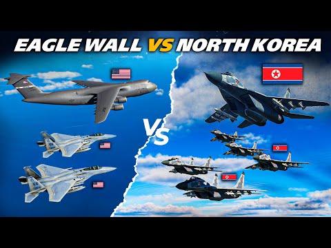 Видео: F-15 Eagle Wall против лучших пилотов Северной Кореи | Миг-29 | Цифровой боевой симулятор | DCS |