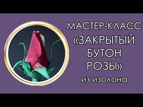 Видео: 🌹ЗАКРЫТЫЙ БУТОН РОЗЫ из изолона (Мастер-Класс 2020)