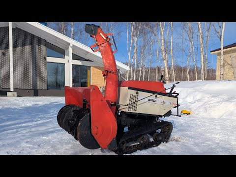 Видео: Японский снегоуборщик - ротор WADO SS105K