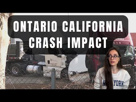 Видео: Авария грузовика в Онтарио: чем это может закончиться ОТМЕНОЙ СЕРТИФИКАЦИИ КАЛИФОРНИИ