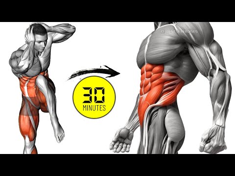 Видео: 30-минутная тренировка пресса стоя для сжигания жира на животе за 1 неделю в домашних условиях
