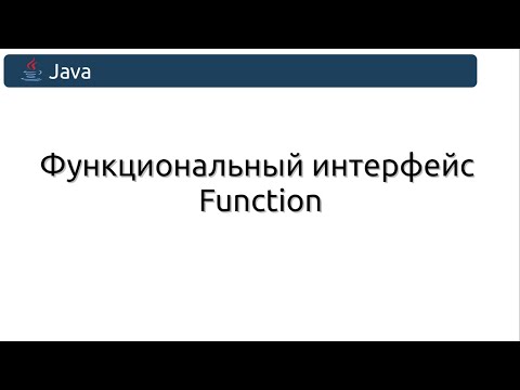 Видео: Функциональный интерфейс Function