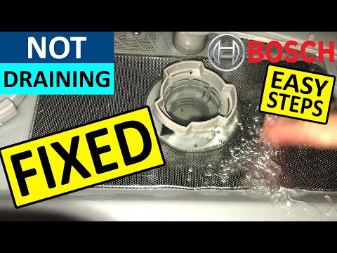 Видео: Посудомоечная машина Bosch не сливает воду — Исправлено