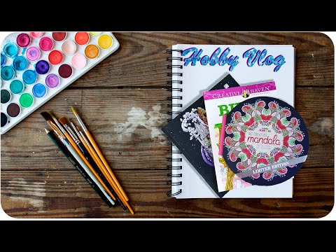 Видео: Хобби влог #2 Новые раскраски//Арт-материалы//Распаковка