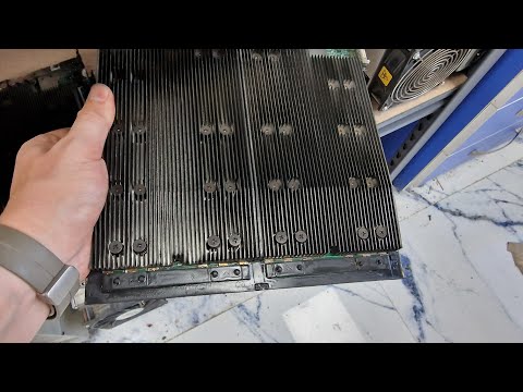 Видео: Ремонт погоревшей Antminer s19 - 126 чипов (алюминий) часть 1