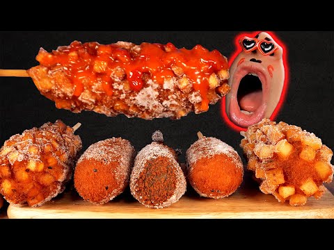 Видео: СЫРЬОЙ хот-дог (моцарелла, чеддер, картофель)