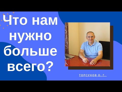 Видео: Что нам нужно больше всего? Торсунов лекции