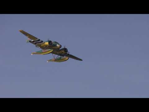 Видео: Первый полет авиамодели Beechcraft Model 18 (Фильм№14)