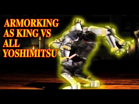 Видео: [TAS] Armor King как King против всех Yoshimitsu - Tekken 2 (запрошено) (ремейк)
