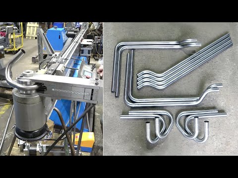 Видео: Гибка труб из нержавейки с высокой точностью с попаданием в штапель трубогиб для нержавейки MASTER