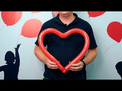 Видео: Сердце из шаров для моделирования