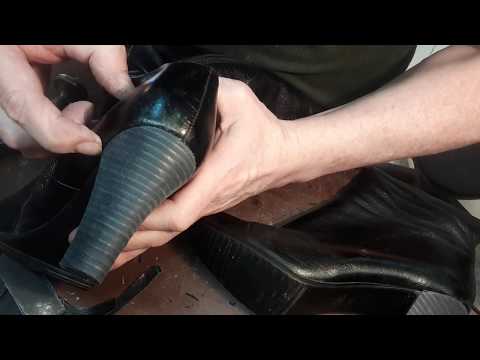 Видео: Замена обтяжки каблука,все просто.