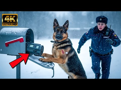 Видео: Полицейская увидела бездомную собаку-овчарку у ящика зимней ночью — правда ошеломила её