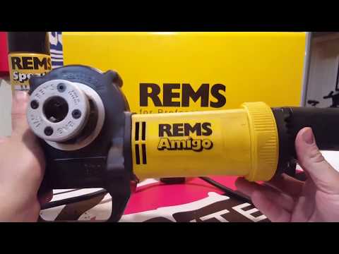 Видео: Rems Amigo  Резьбонарезной  электрический клупп РЕМС Амиго для труб 1/8" - 1 1./4”