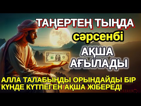 Видео: Тыңда Өте күшті дұға сәрсенбі, Алла бір күнде ойламаған ақша: байлық жібереді, Қарыздан Құтылып