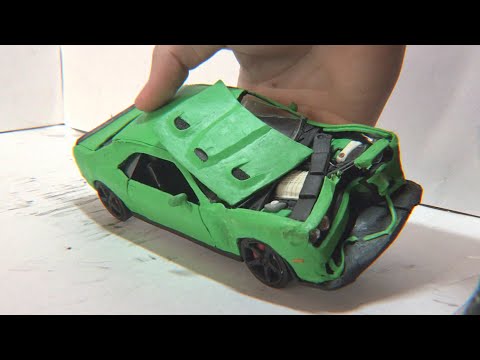 Видео: Разбил DODGE из ПЛАСТИЛИНА. Карандашами, как в Пункте назначения