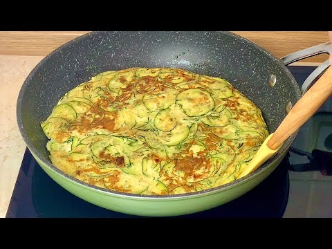 Видео: Быстрая Запеканка из Кабачков на сковороде. Вкусно. Быстро. Просто. Жареные кабачки!