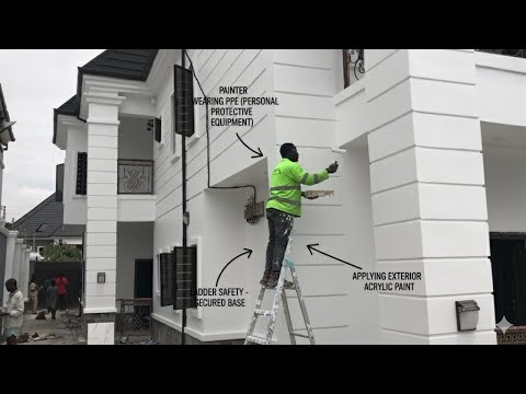 Видео: Это конкретная краска, использованная для покраски этого дома в таком количестве.