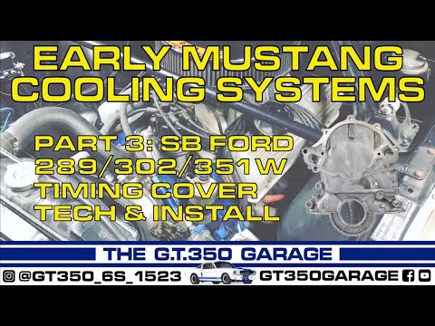 Видео: Система охлаждения ранних моделей Mustang, часть 3: крышки ГРМ, балансиры, водяные насосы, что ра...