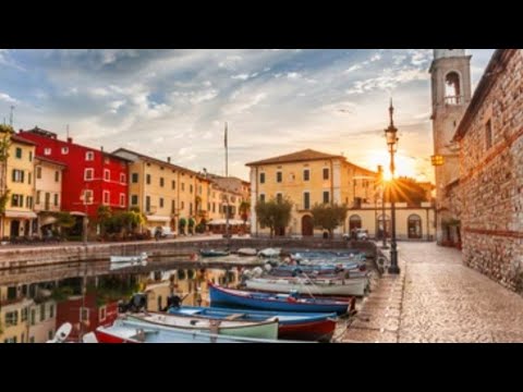 Видео: Уникальные плоские волны 2D с эффектом 3D в каком то маленьком городке Лацизэ( Lazise) Чт1