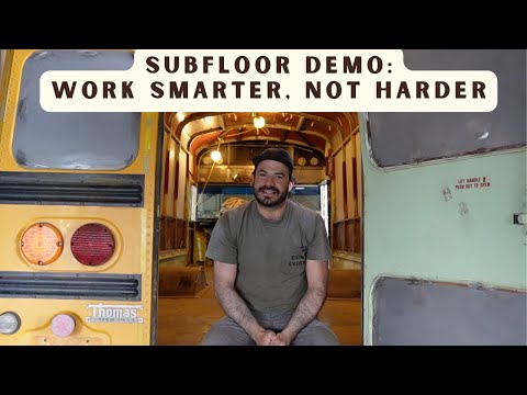 Видео: ПРОСТОЙ способ демонстрации вашего пола Skoolie (Руководство по переоборудованию Skoolie №8)