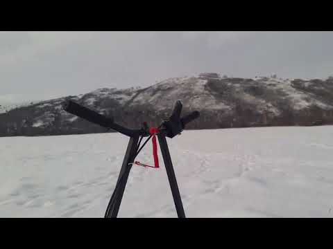 Видео: Испытания самодельного мотобуксировщика 8л.с. с вариатором.