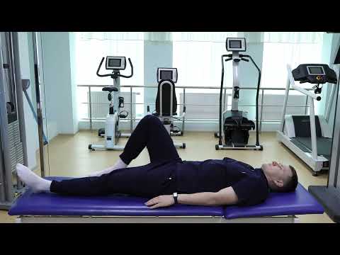 Видео: Комплекс упражнений после эндопротезирования коленного сустава. Второй этап реабилитации.